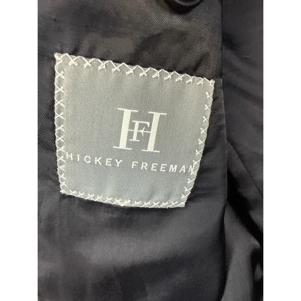 Hickey Freeman Madison Pinstripe Wool Blazer Loro Piana 43R Super 150s Tasmanian